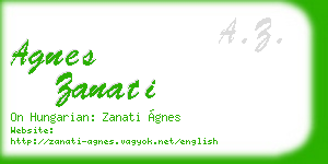 agnes zanati business card
