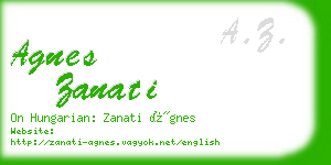 agnes zanati business card